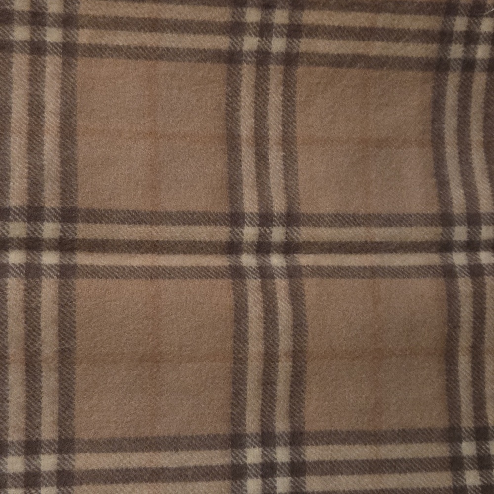 Wool unisex plaid winter scarf - Picture 3 of 4